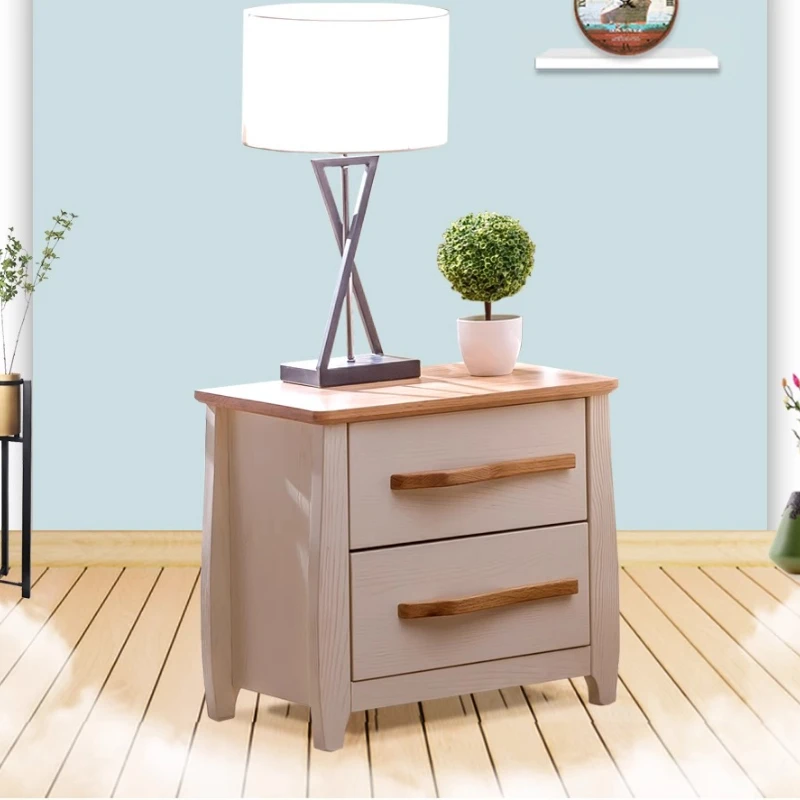 Minimalist White Bedside Table Lower Price Clearance Gothic Bedside Table Wooden Beige Mesitas De Noche Bedroom Furniture