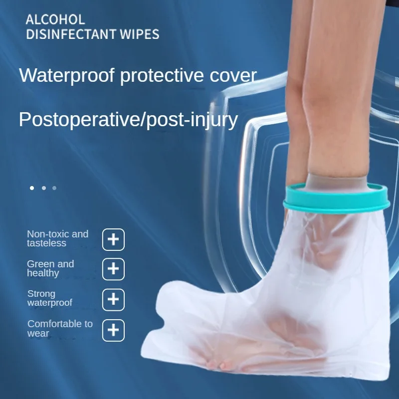 

Adult Foot Ankle Foot Gypsum Shower Waterproof Cover for Postoperative Fracture Care and PICC Bathing Waterproof Foot Cover