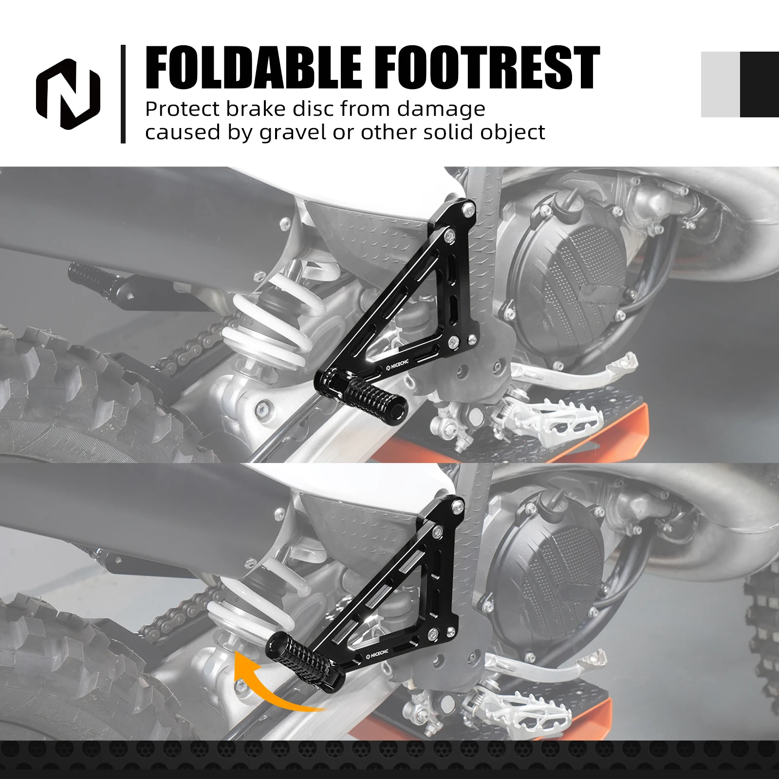 

2025 2024 For KTM EXC 300 XCW XCF-W XW-F 500 450 400 350 300 250 200 150 125 SX XC SXF XCF 2023 Motorcycle Rearset Footrest Kit
