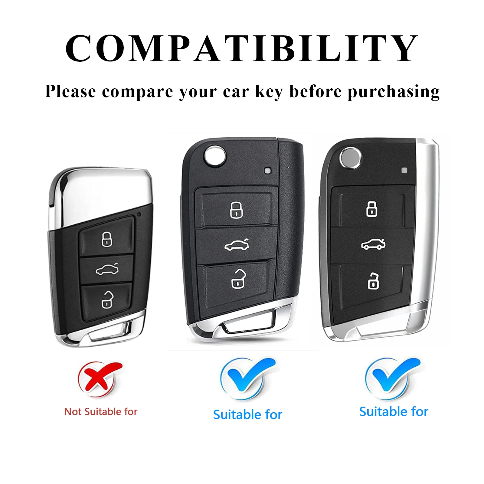 Cute Dog Car Flip Key Case Cover For VW Volkswagen Golf 7 MK7 Tiguan MK2 For SEAT Ateca Leon FR 2 Ibiza For Skoda Octavia A7