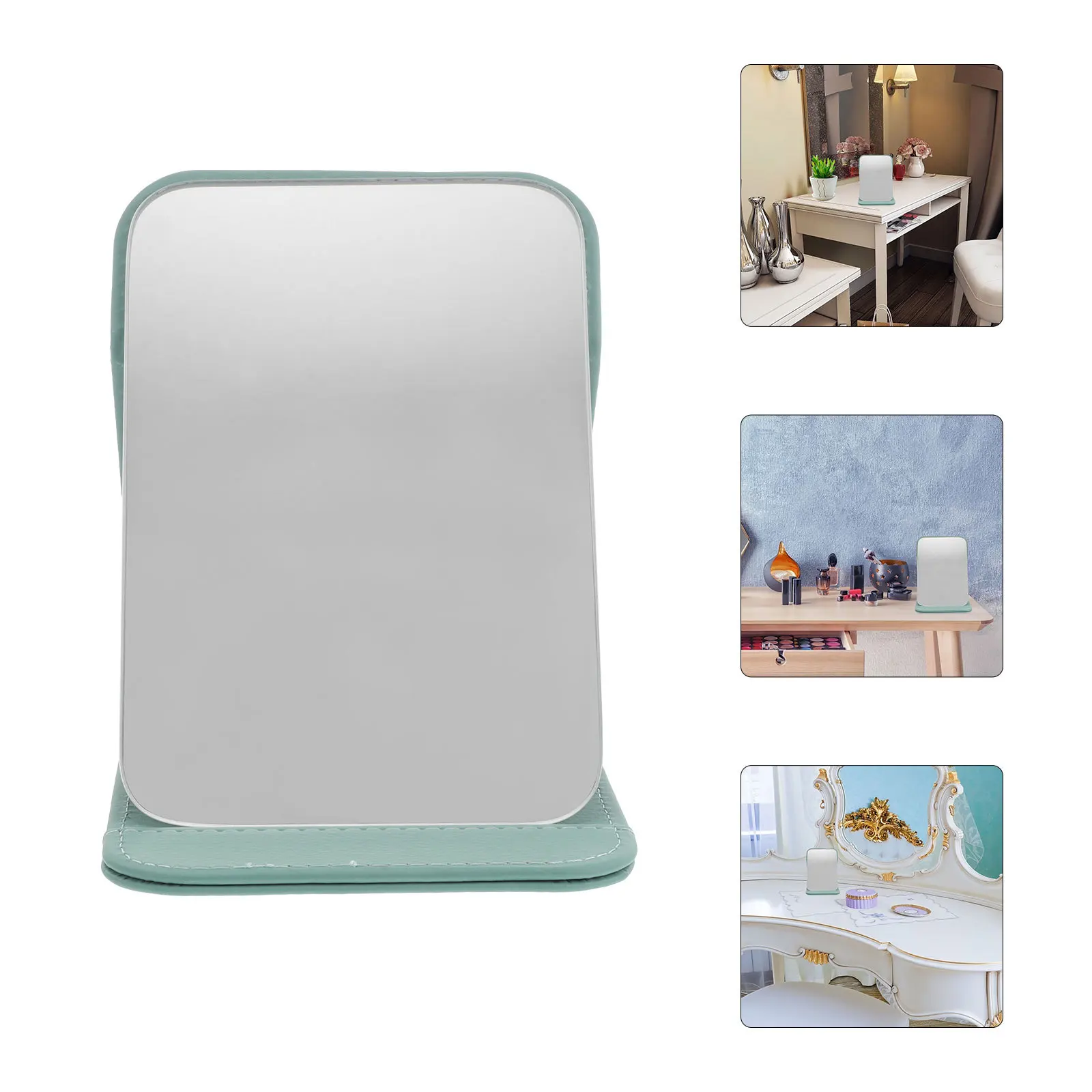 

Portable Makeup Mirror Compact Foldable Desktop Vanity Mirror for Office Student Dormitory Travel Traveling Mirrors