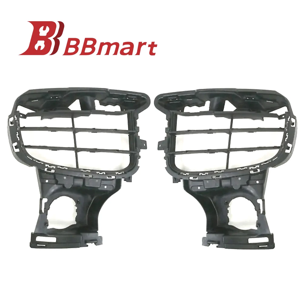 

BBmart Auto Parts 958505681409B9 958505682409B9 Front Bumper Left Right Grille Cotton Satin Black Car Accessories