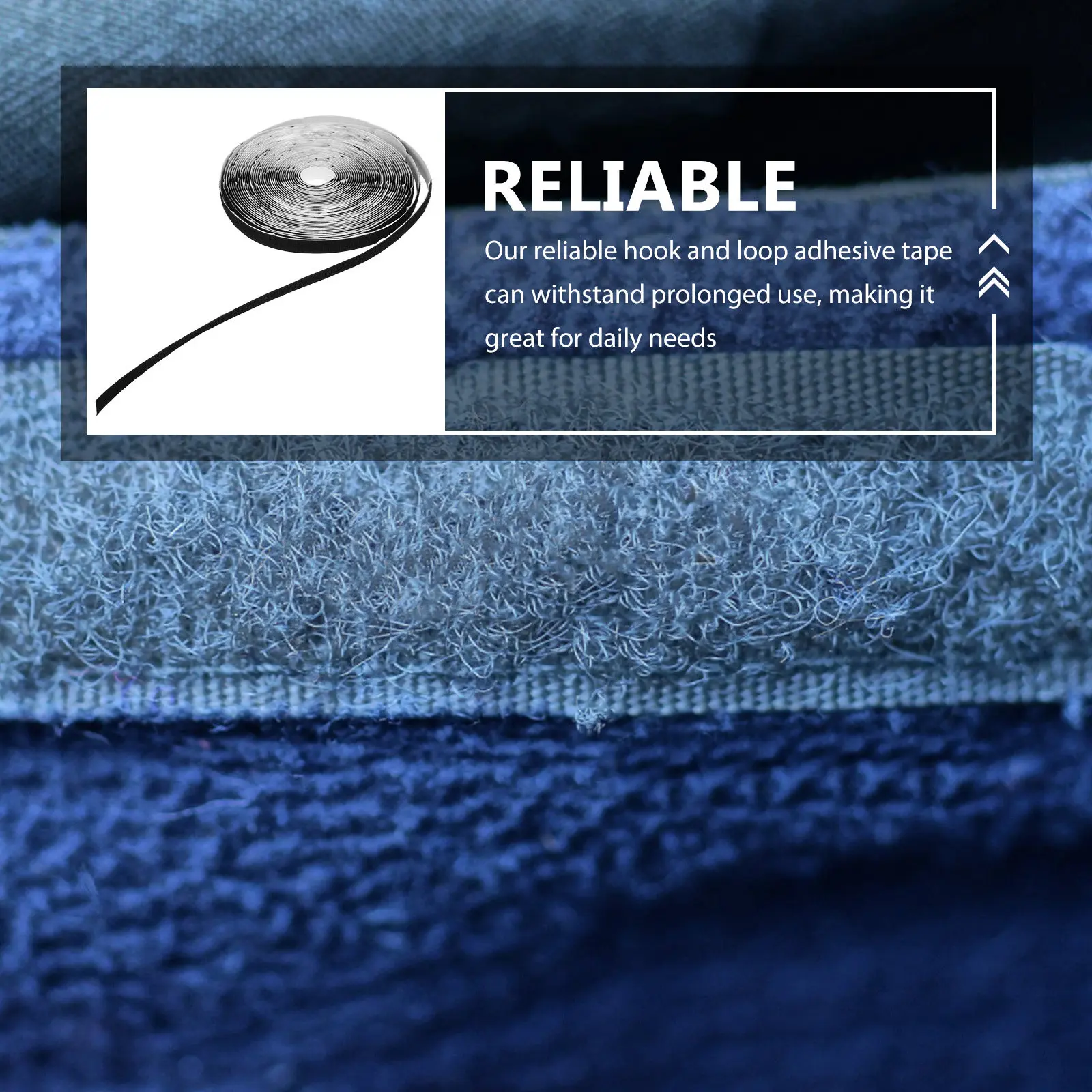 1 Roll Self Adhesive Hook and Loop Tape Double Sided Strong Bond Versatile Home Office Fastening Tape Reusable Reliable Hook