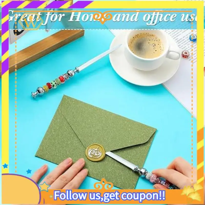 

Latest-16Pcs Beaded Letter Opener Metal Letter Opener Set Envelope Slicing Beaded Letter Opener Kit For Gifts Office Home Diysup