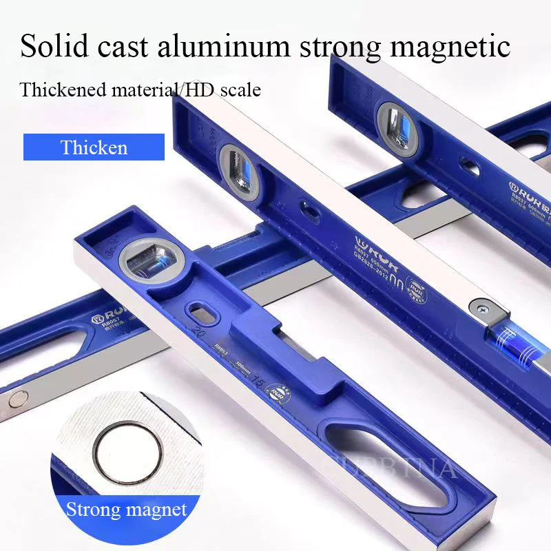 

Прецизионный твердый алюминиевый сплав 23-50 см, сильный магнитный пузырьковый уровень, угловая линейка, деревообработка, выравниватель 45 °, 90 °, 180 °, измерительные инструменты, магнитный пузырьковый уровень