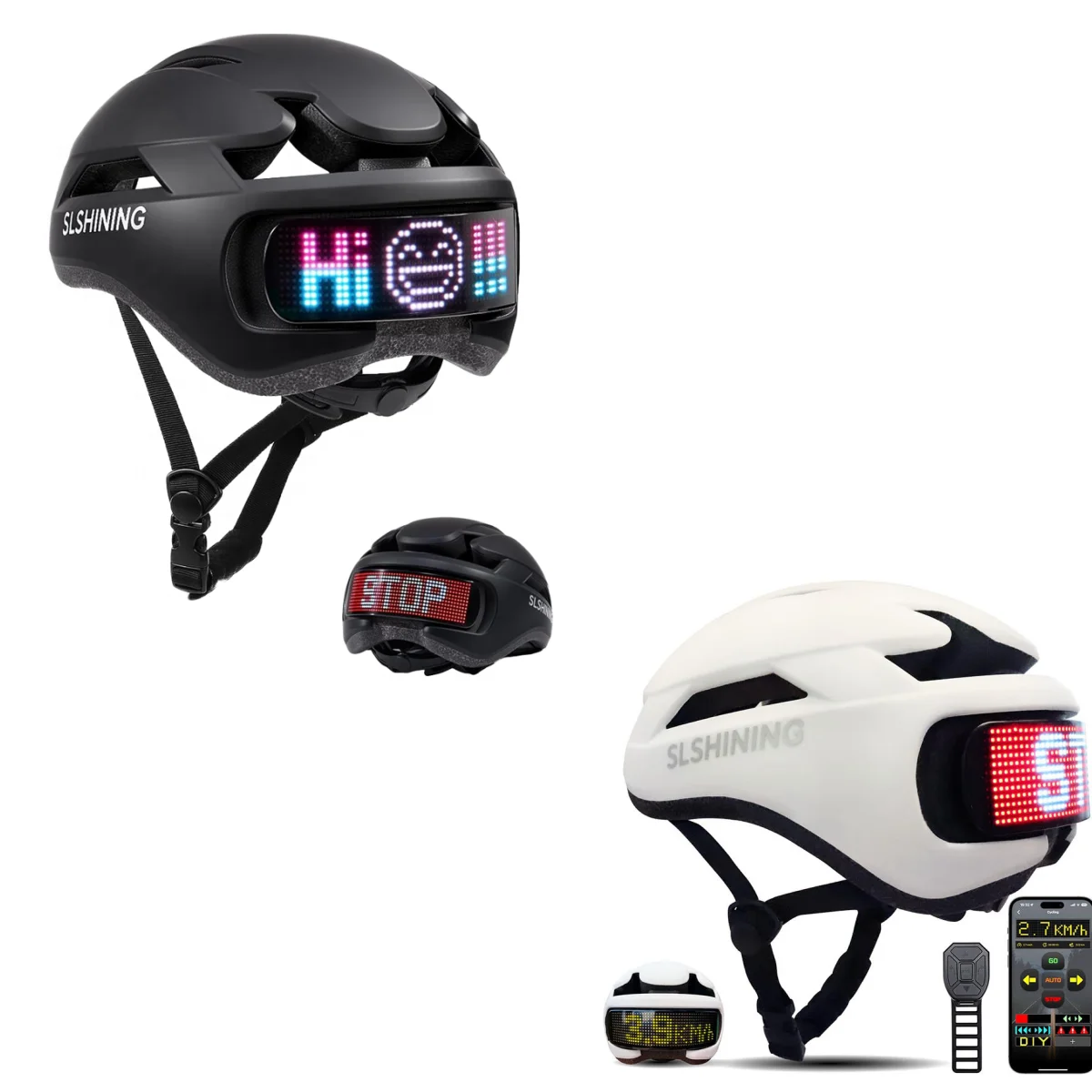 

Bicycle Helmet with Led Display LED Display Screen Taillight Smart APP Control Bicycle Helmet Road MTB Cycling Helmets