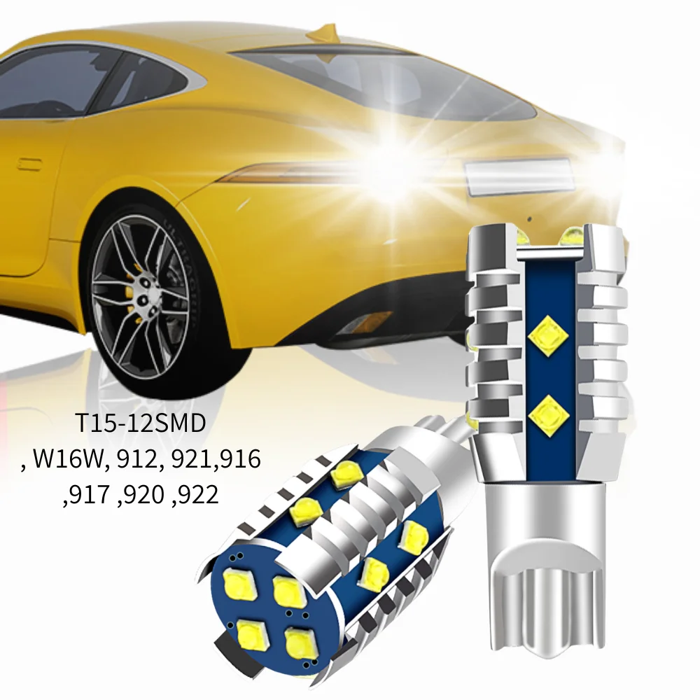 

Светодиодная сигнальная лампа T15 12SMD W16W 912 921 916 917 920 922 для Hyundai Accent Standard Premium, подходит для заднего хода.