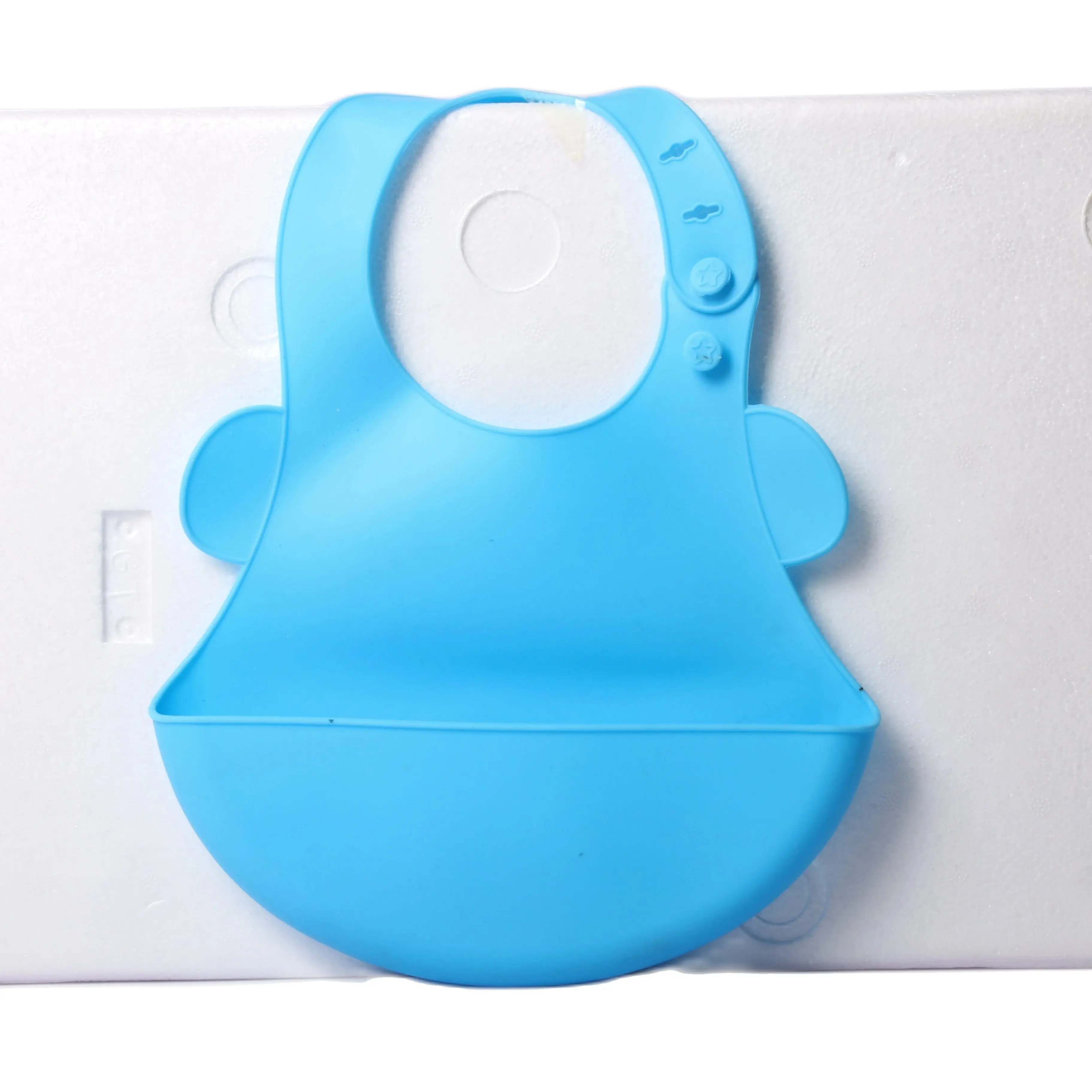 4 Color Baby Silicone Tray Bib Waterproof Soft Adjustable Bibs Newborn Eating Food Isolate Dirt Feeding Saliva Pocket Kids Stuff