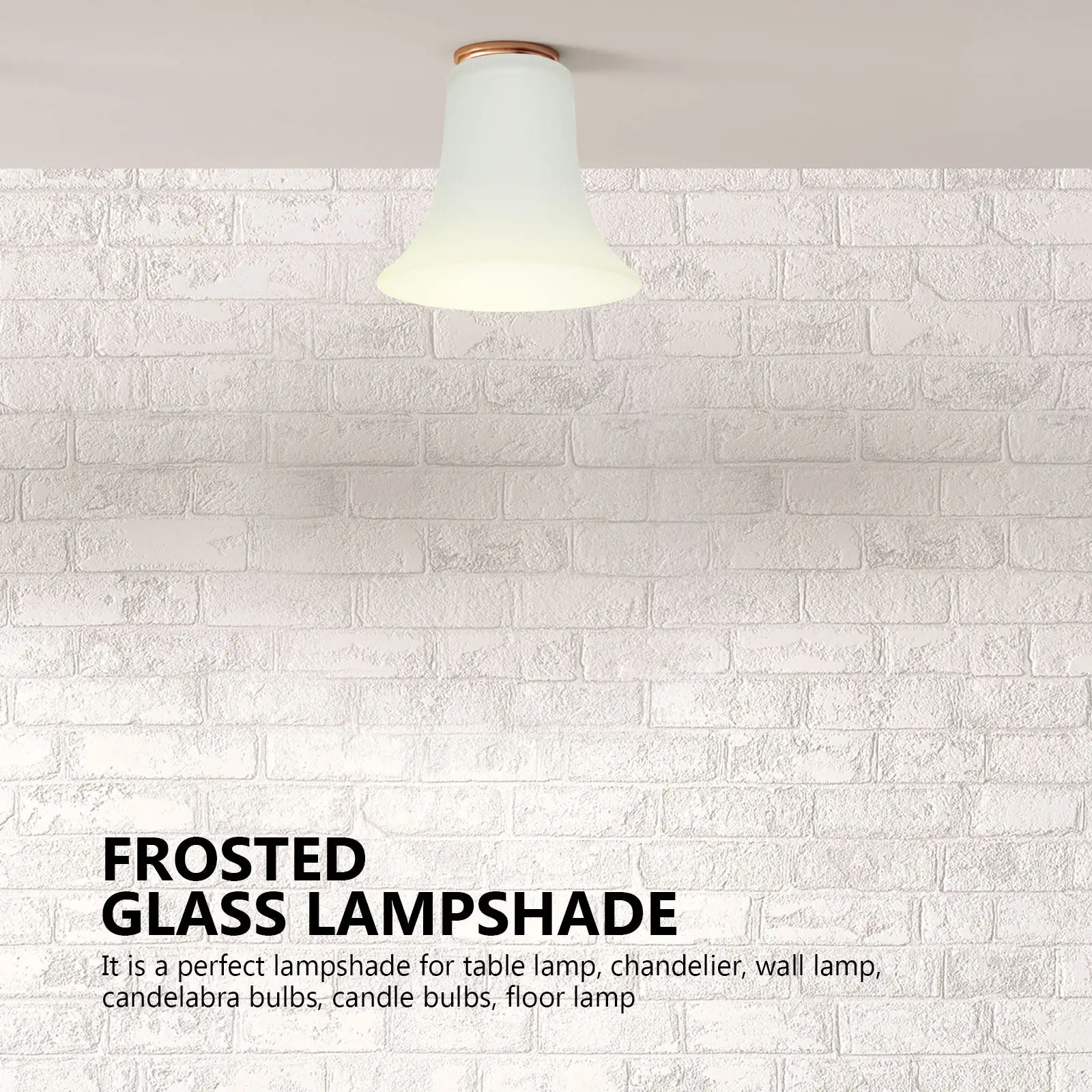 

Стеклянный плафон для лампы, матовый, гладкий, декоративный, для гостиной, спальни, кабинета, замена абажура, рассеивающий тепло