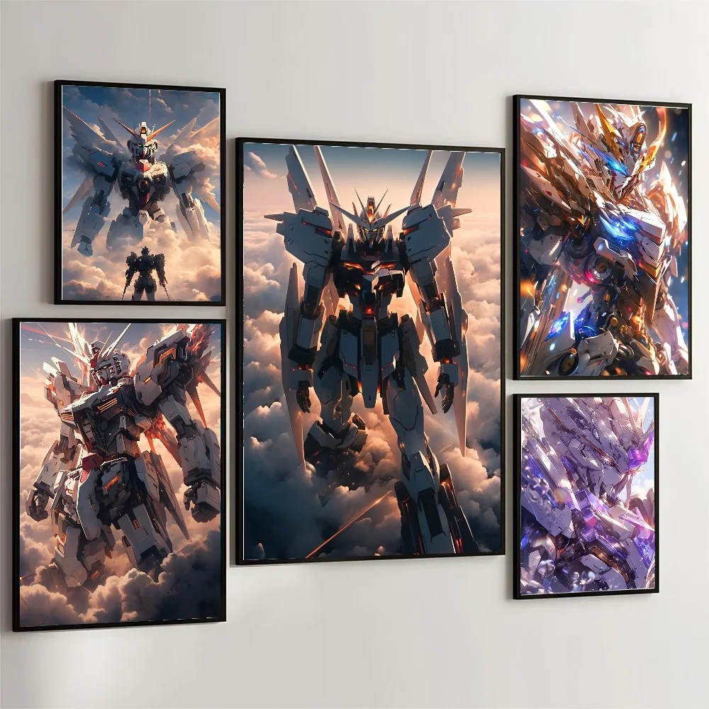 G-Gundam Animation M-Mobile Suit G-Gundam Poster Wall Art Home Decor Room Decor Digital Painting Living Room Restaurant Kitchen