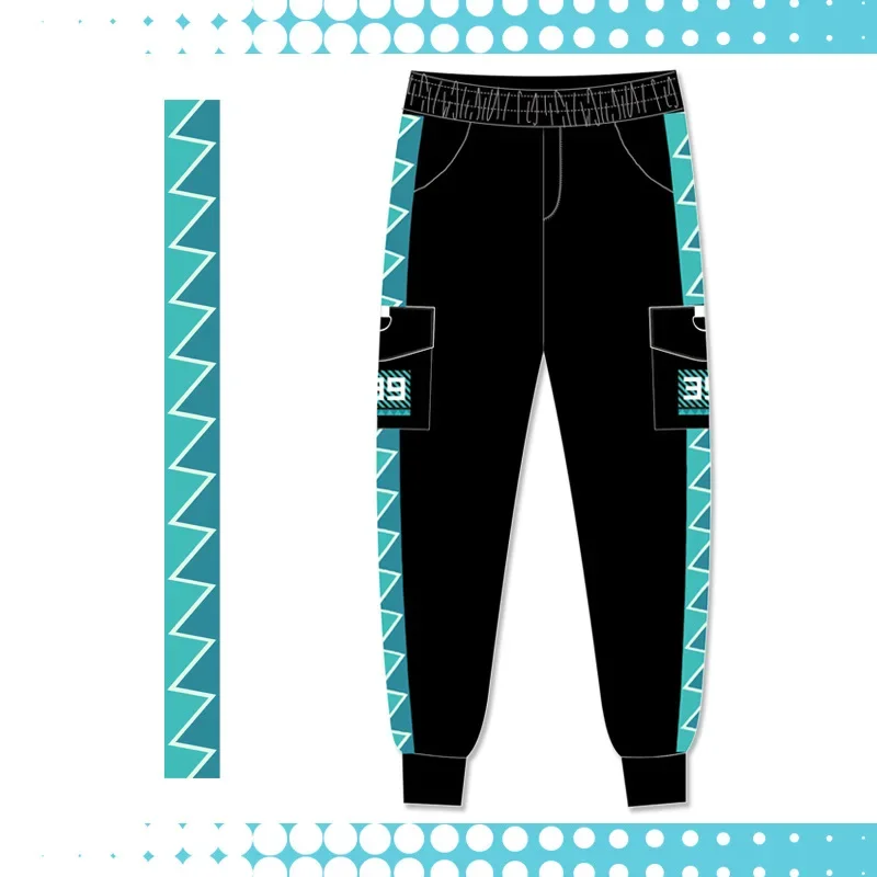 Pantalon de survêtement en coton Anime Vocaloid pour hommes et femmes, pantalons décontractés, pantalons noirs de dessin animé, pantalons cargo, mode unisexe, nouveau, offre spéciale