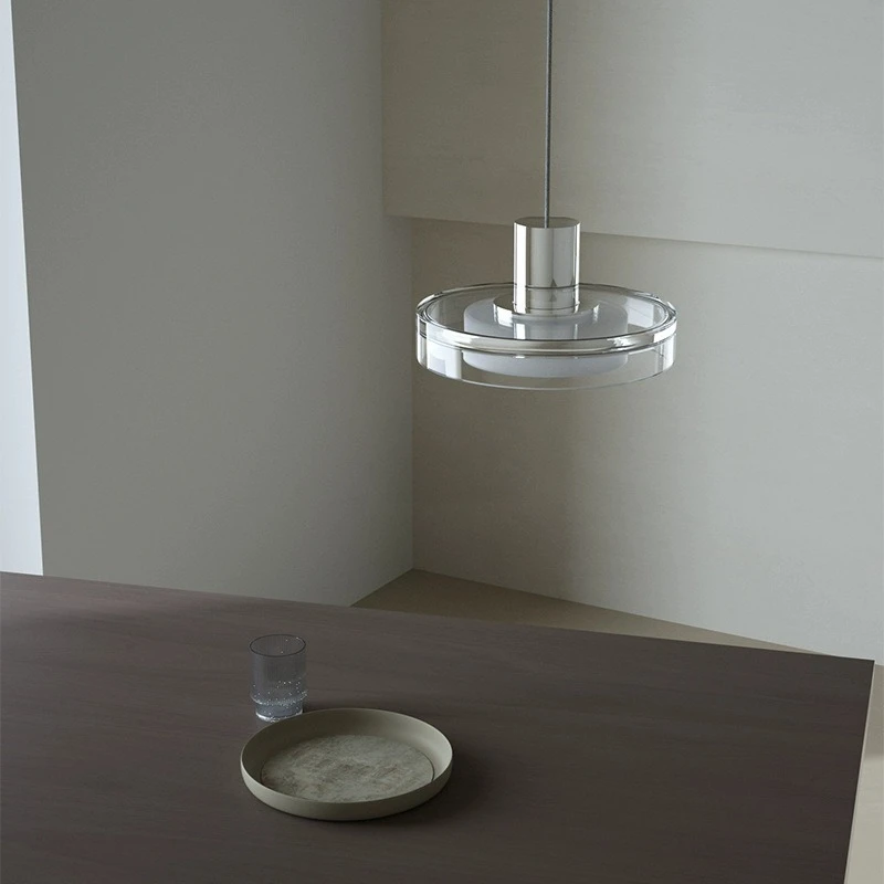 Minimalist LED Chandelier Pendant Light Glass Lampshade Hanging Pendant Lamp For Dining Room Kitchen Bedside Living Room Bedroom