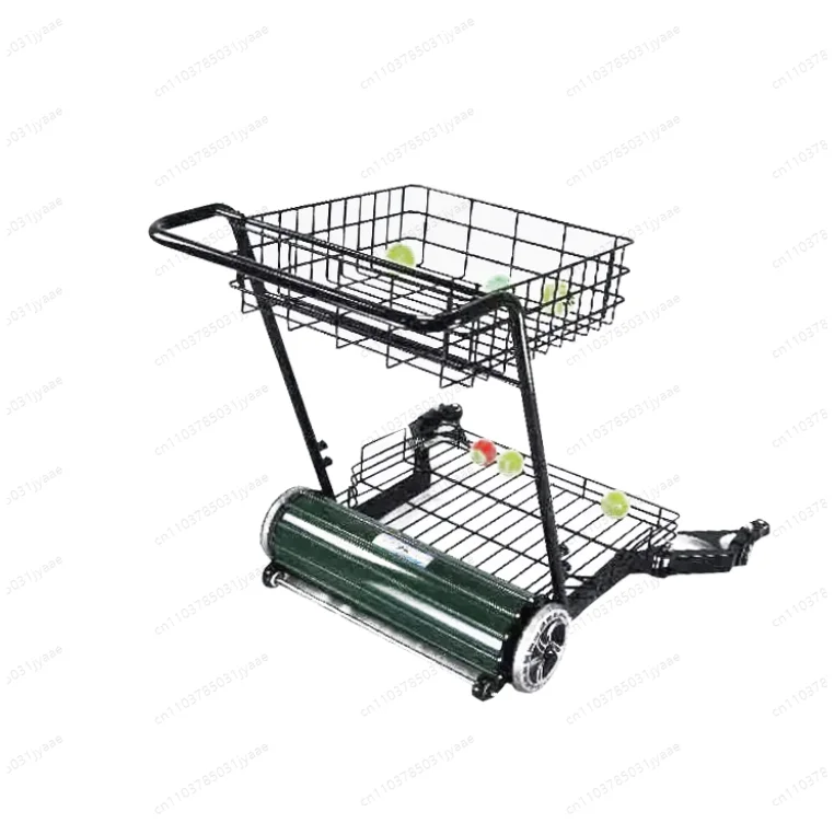 

Portable Multi-Function Tennis Training Equipment Automatic Tennis Ball Cart Tennis Ball Picker and Teaching Cart