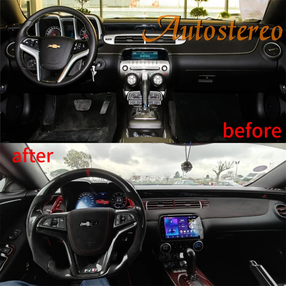 2024 Style Carplay Android 12 For Chevrolet Camaro 2010-2015 Car Multimedia Player GPS Navigation Auto Stereo Audio Accessories