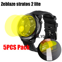 5PCS Pack Soft Film For Zeblaze Stratos 2 lite Smart watch Screen Protector Films Ultra Thin Cover HD TPU Scratch Resistant