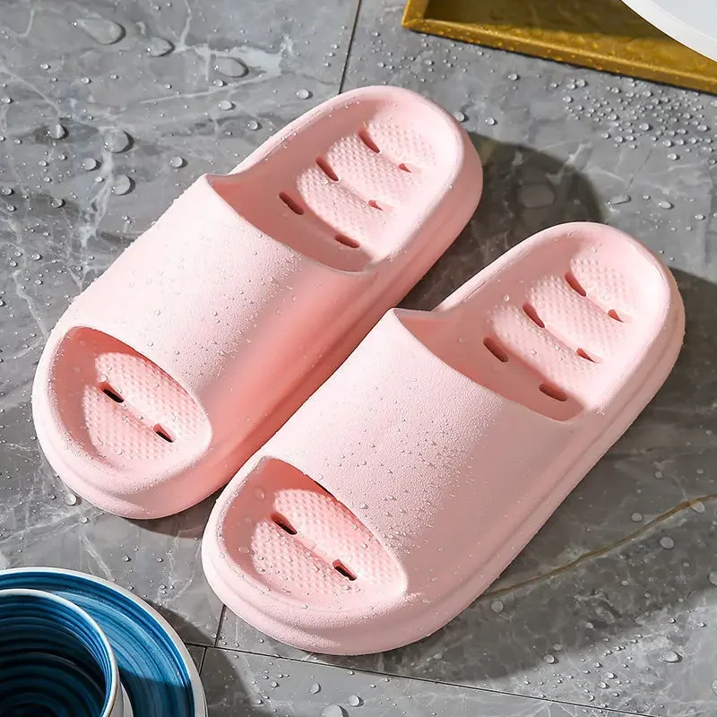 New Bathroom Shower Anti Slip Odor Proof and Cool Slippers with A Sense of Leakage and Quick Drying Indoor Slippers for Women