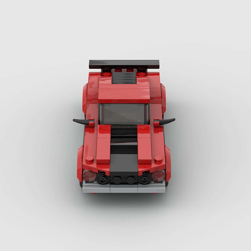 MOC-modelo de ensamblaje de bloques de construcción de coches súper deportivos, montaje de modelo de coche DIY, coleccionable para decoración del hogar, regalo de cumpleaños