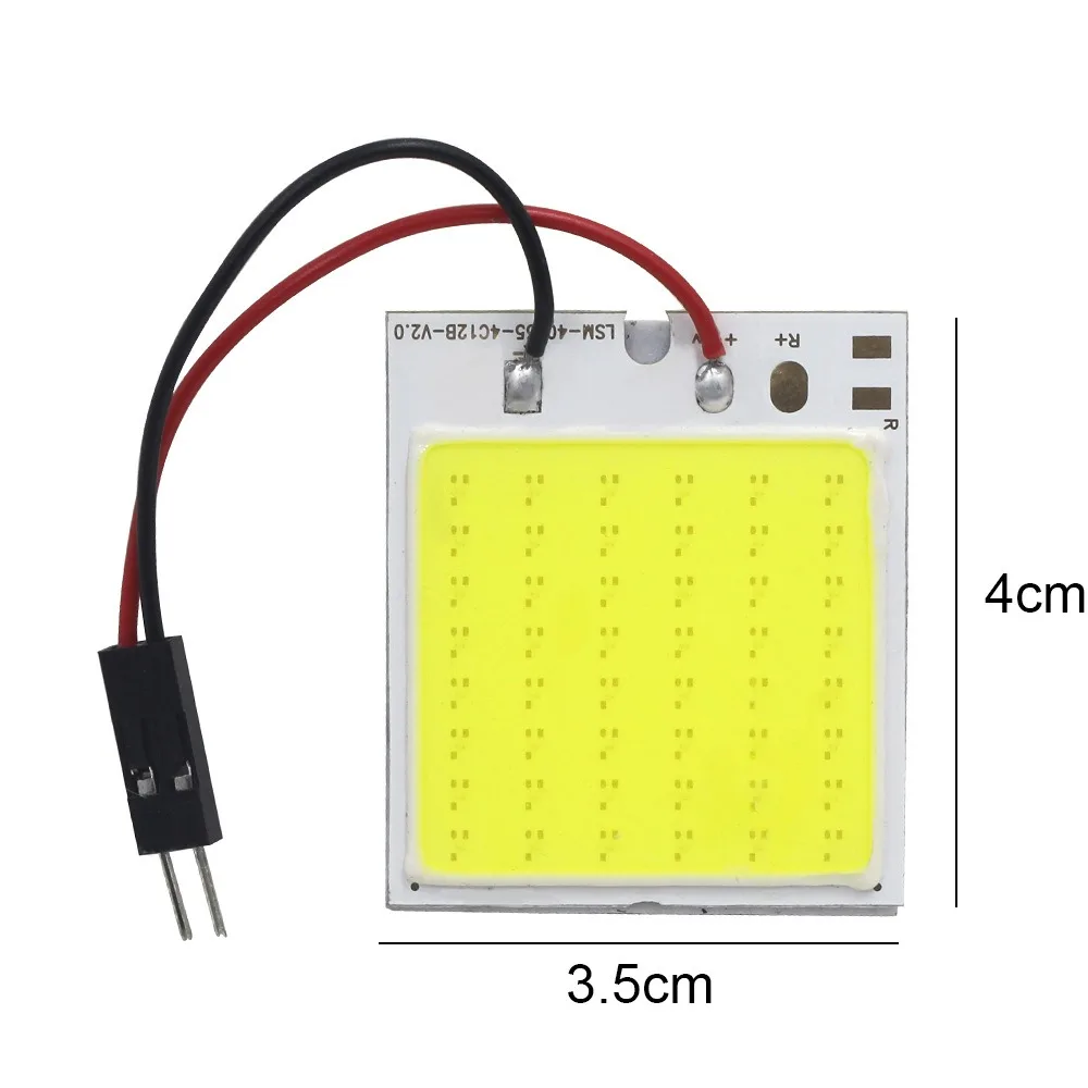 Durable Cob 18SMD 24SMD 36SMD 48SMD Car Led White High Brightness Car LED Bulb Dome Reading Light Car Interior Lighting