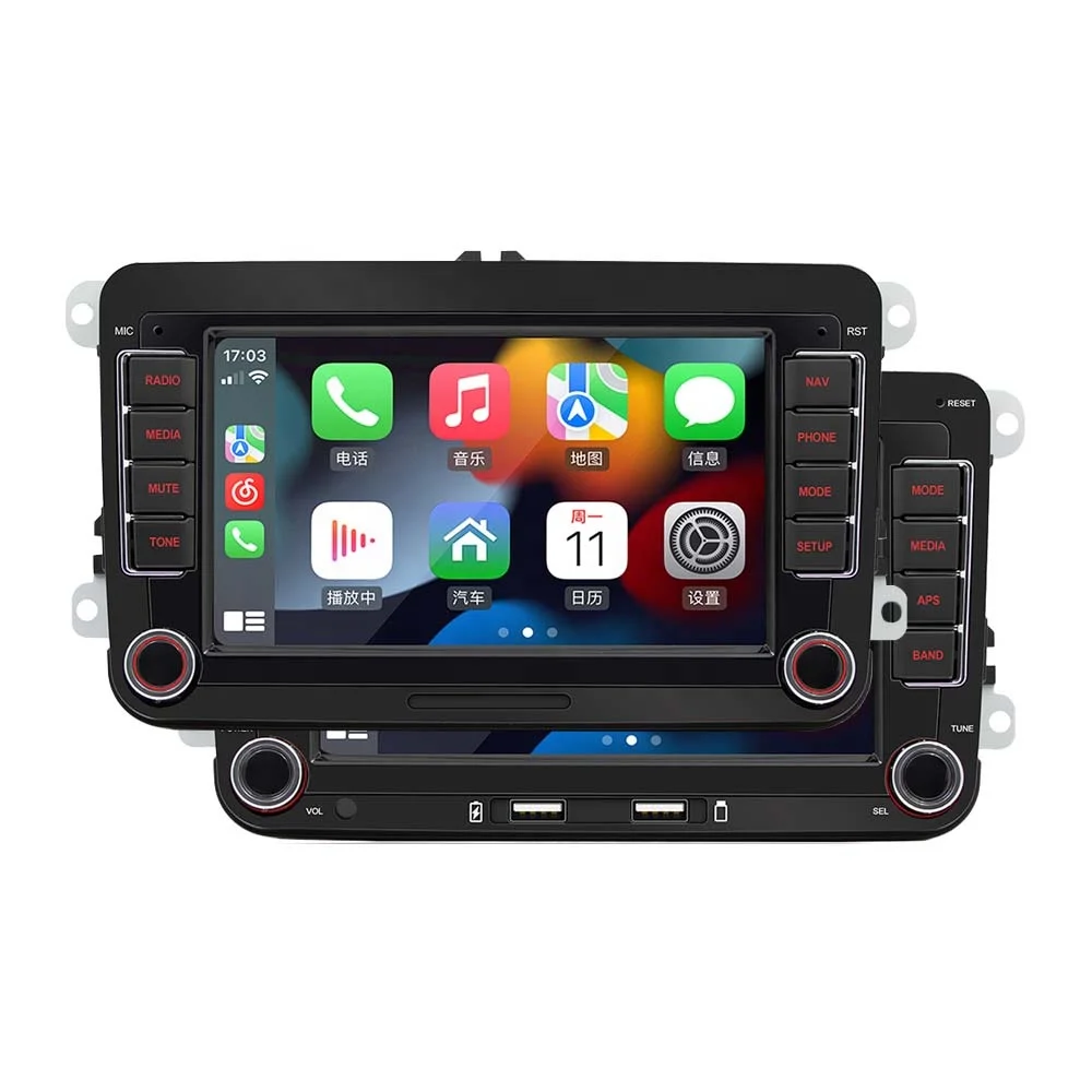 

2din Android Car MP5 Radio for Golf 5 6 Polo Passat B6 TSI CC Skoda Jetta Seat Multimedia CarPlay GPS Navigation