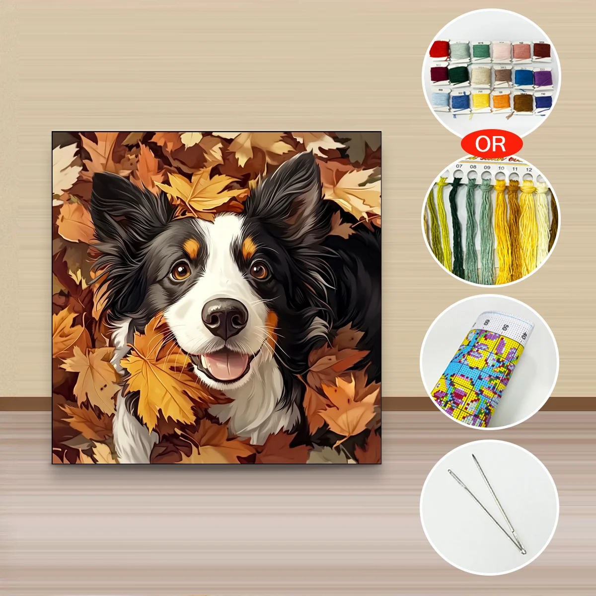 1 Stück 40x40 cm/15,74 Zoll, 11CT/14CT Kreuzstich-Set, DIY Valentinstagsgeschenk, Stickerei-Set für Festivals, Porträts – Detail 3