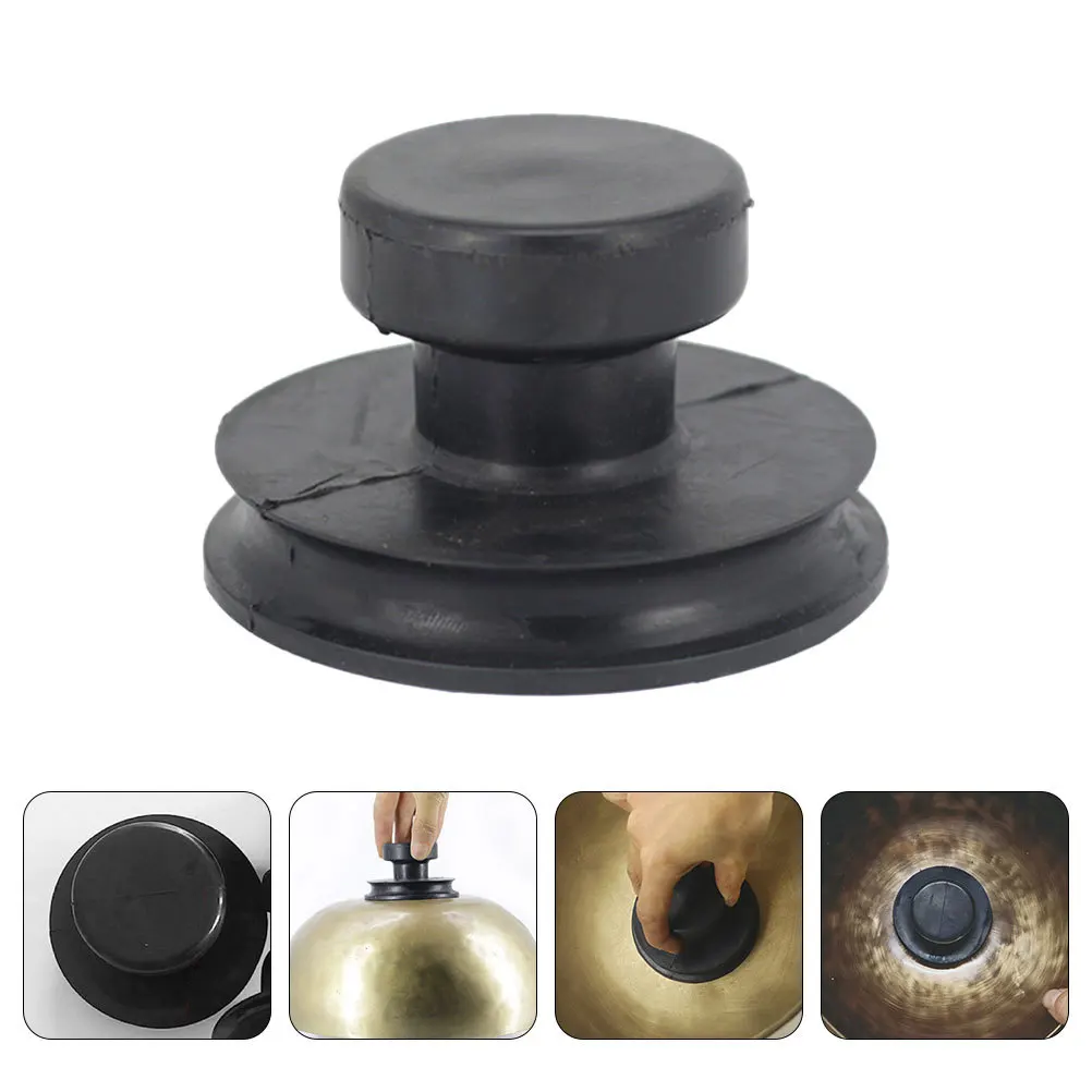 

2Pcs Sound Bowl Suction Handle Rubber Lifting Tool Portable Design Ergonomic Grip Durable Material Singing Bowl Accessory