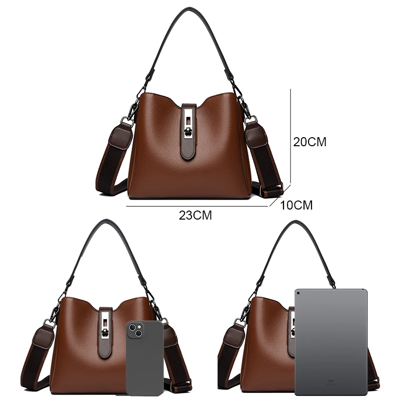 Fashion Leather Designer Crossbody Shoulder Bags For Women 2024 High Quality Ladies Handbag And Purse Casual Totes Messenger Bag