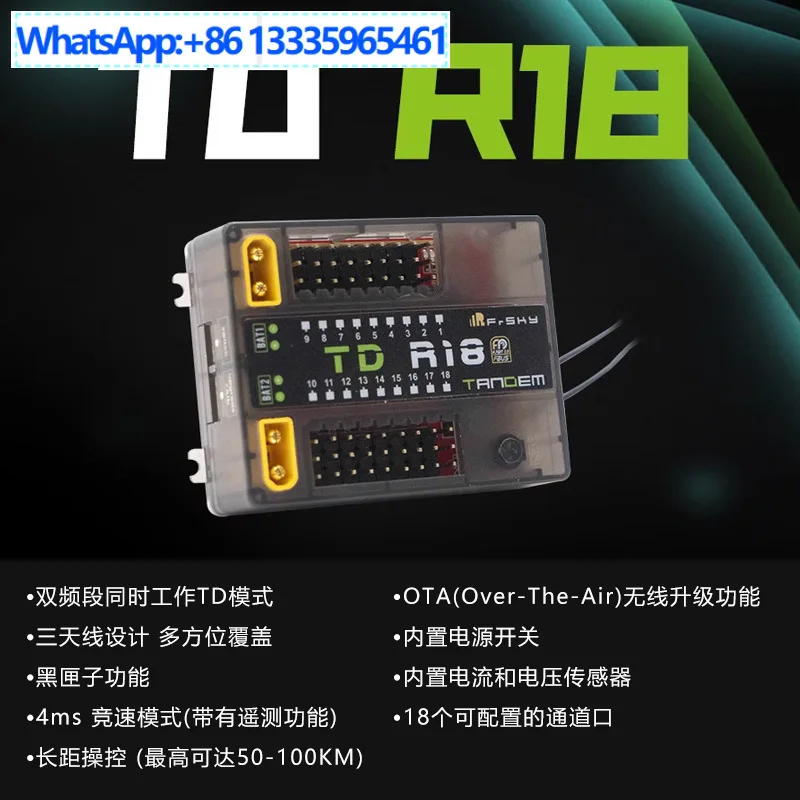 FrSky Receiver TD R6 Dual Band Receiver 12 Channel R10R12R18 Receiver 2.4G