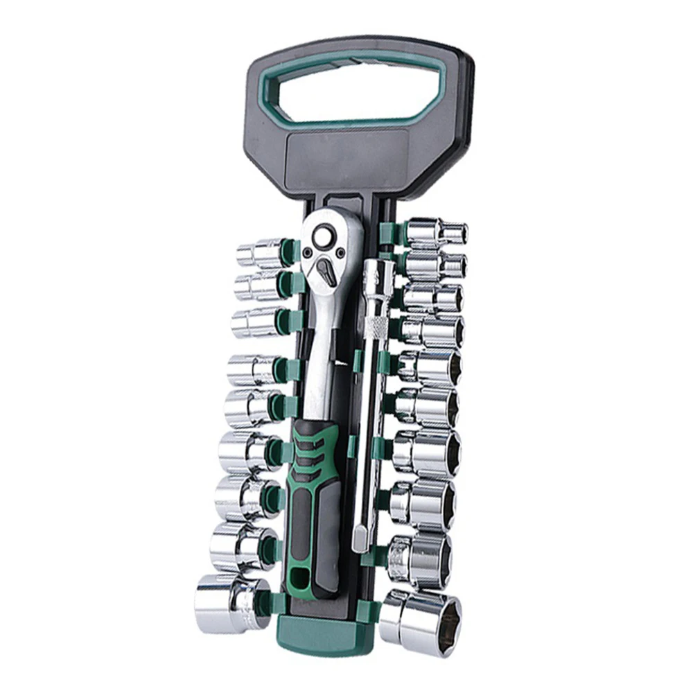 

1/4" 3/8" Car Repair Hand Tool Kits Box Ratchet Spanner Socket Wrench Auto Maintenance Home Combination Tools Set