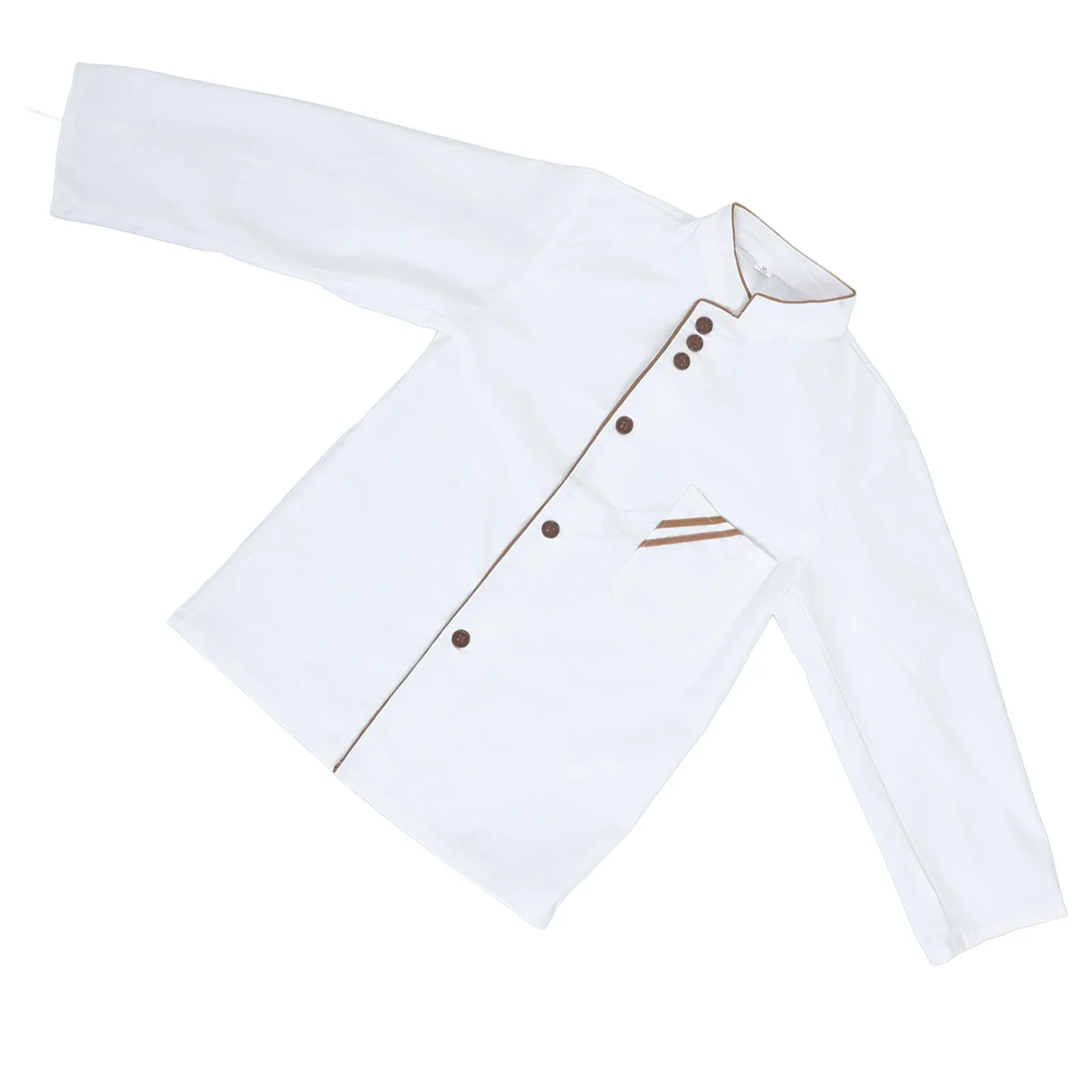 Manteau de Chef à manches longues unisexe, respirant, résistant à l'huile, facile à nettoyer, vêtements de travail de cuisine pour le personnel de restauration de Restaurant et d'hôtel