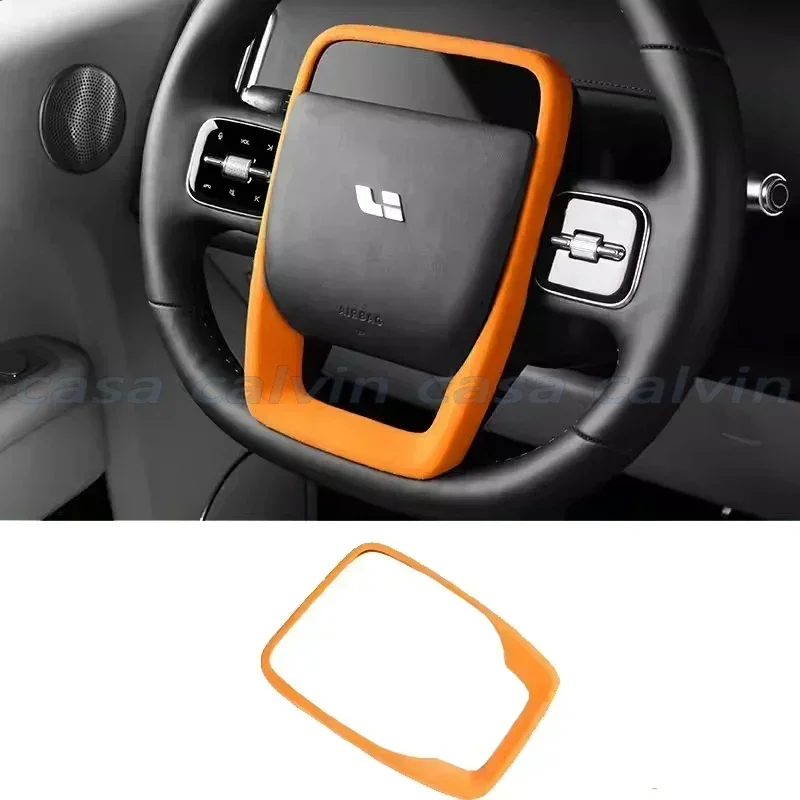 For Leading Ideal LiXiang L7 L8 L9 Car Steering Wheel Decorative Frame Suede Interior Protection Sticker Accessories