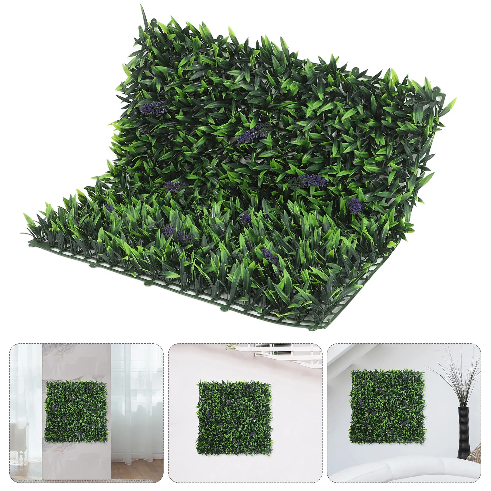 50×50cm人工芝生植物グラスウォール背景花人工緑草ウェデ - Flower Wall Panel のレビューと価格