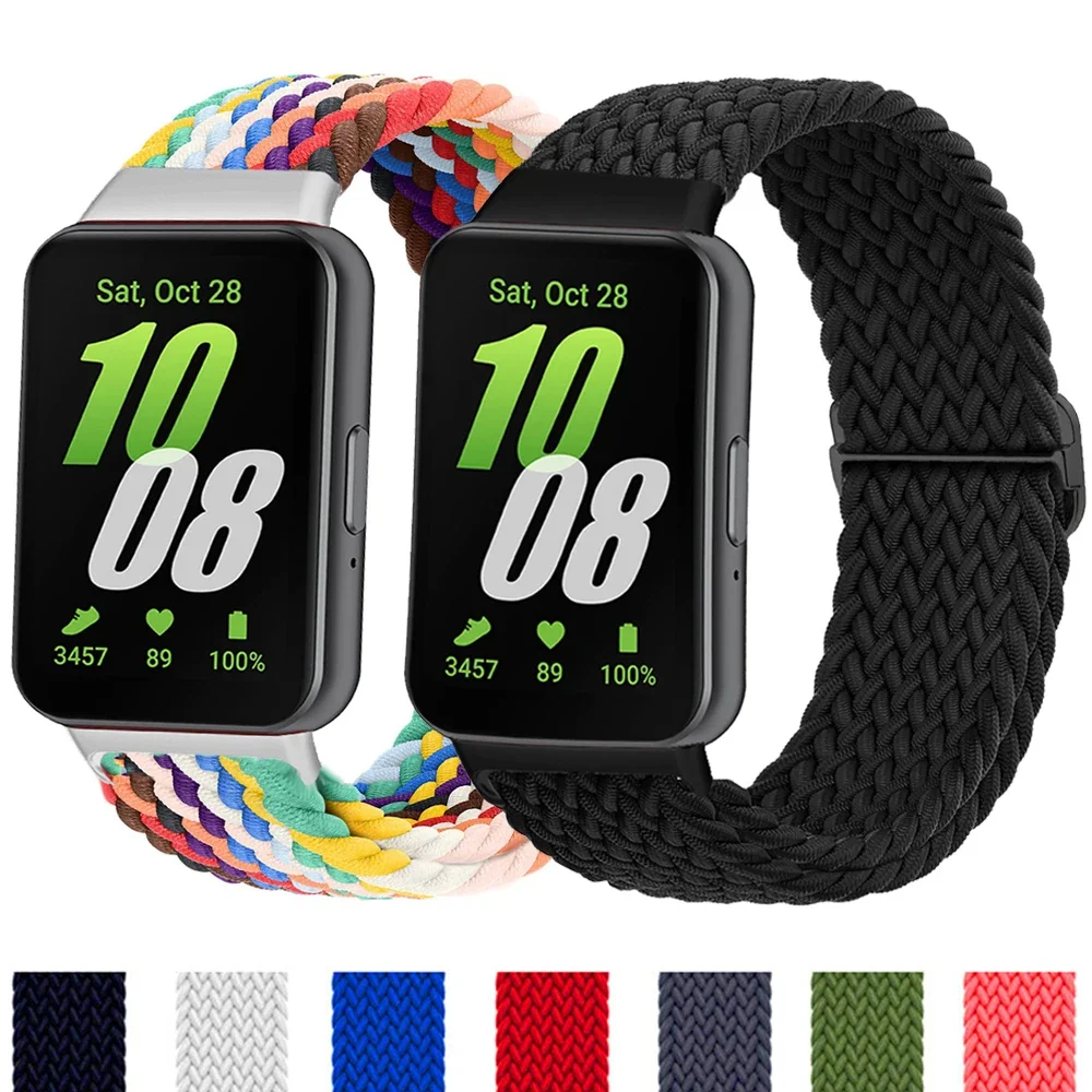 

Braided Solo Loop Strap for Samsung Galaxy Fit 3 Accessories Adjustable sport Nylon Replacement correa bracelet galaxy fit3 band