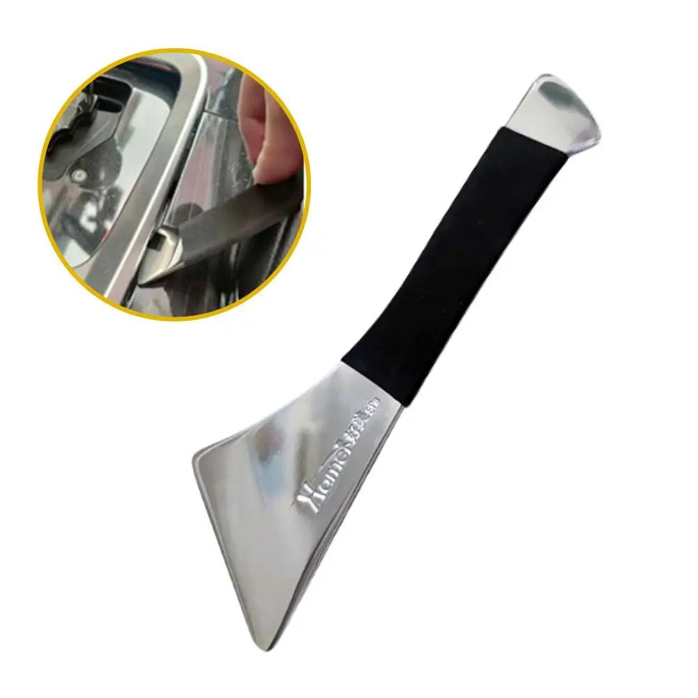 Stainless Steel Skid Plate Car Audio Modification Door Center Console Rearview Mirror Removal Skid Plate Metal Crowbar - view 5