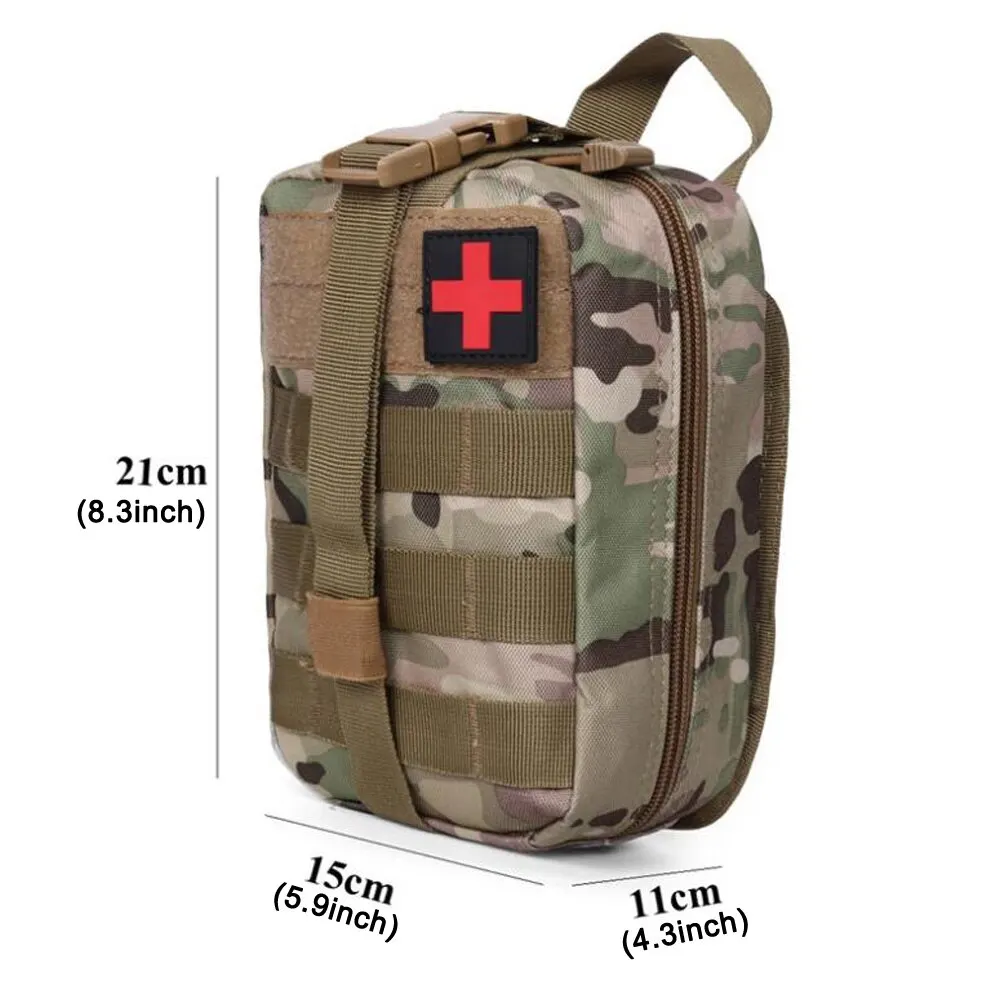 Survival First-aid Kit Container Travel Oxford Waterproof Tactical Waist Pack Outdoor Climbing Camping Equipment Safe Bag