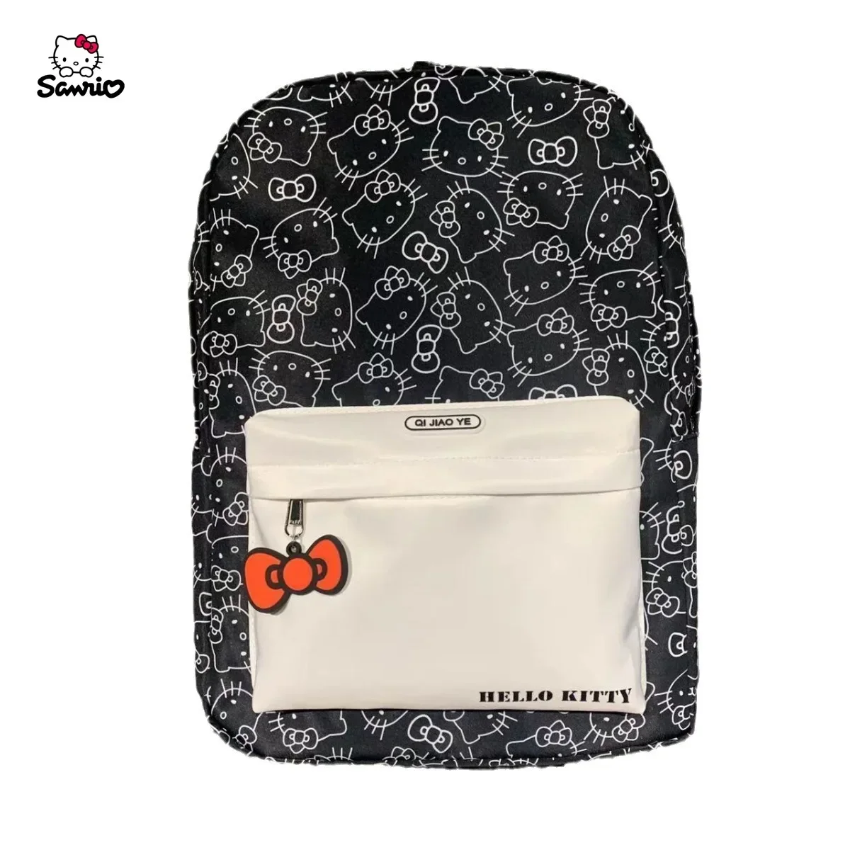 Mochila escolar de Hello Kitty para mujer, mochila ligera Sanrio, protección de vértebras cervicales