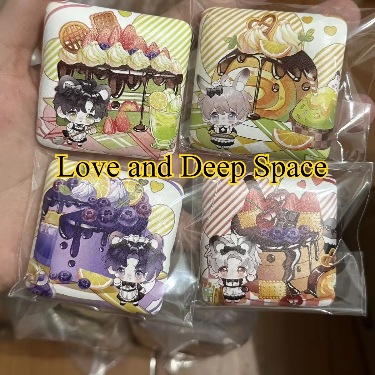 Оригинальный веерочный товары «Любовь и глубокий космос», авторизованный художник из искусственной кожи Fangfangba Ji, брошь со значком 50 × 50 мм, Стилус, Рафейль, Калеб