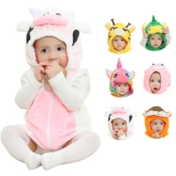 Newborn Autumn Clothes Baby Body Suits for Boys 0 to 3 6 9 12 18 24 Months White Pink Infantil Girls Onesie Designer Cow Rompers