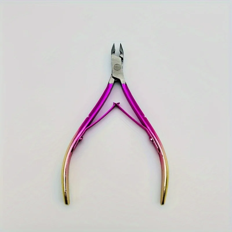 1개 스테인리스 스틸 발톱깎이 직선형 블레이드 내성발톱 및 두꺼운 손톱용 날카로운 끝부분 각질 제거기, 매니큐어 페디큐어