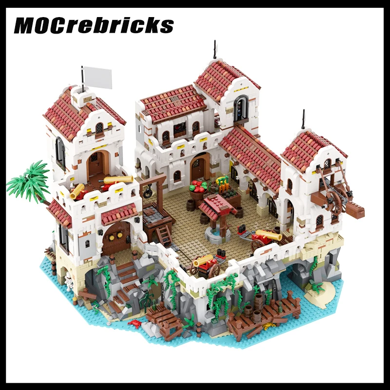 

Street View Architecture Series Medieval Castle Building Block MOC-49155 DIY Model Collection Experts Education Brick Toys Gifts