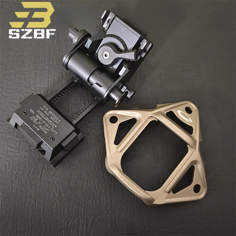 Tactical NVG Holder Metal Wilcox L4G24 Night-Vision Helmet Bracket Fast OPS Helmet Parts NVG Mounting Breakaway Base Adapters