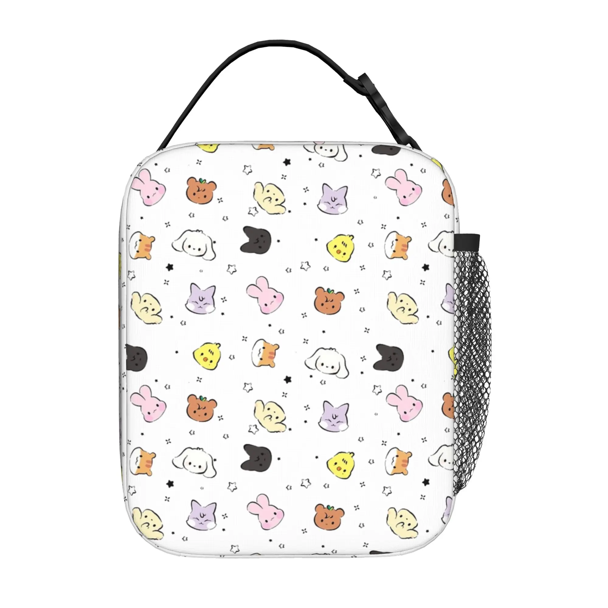 Kpop Boy Group A-Ateez Thermal Insulated Lunch Bags for School  Portable Food Container Bags Thermal Cooler Food Box