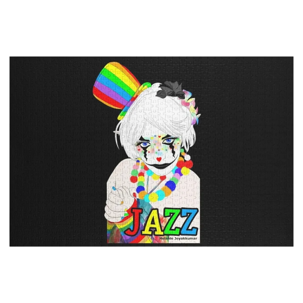 Jazz the Rainbow Clown Jigsaw Puzzle Personalized Gift Ideas Jigsaw Custom Christmas Toys Woodens For Adults Puzzle