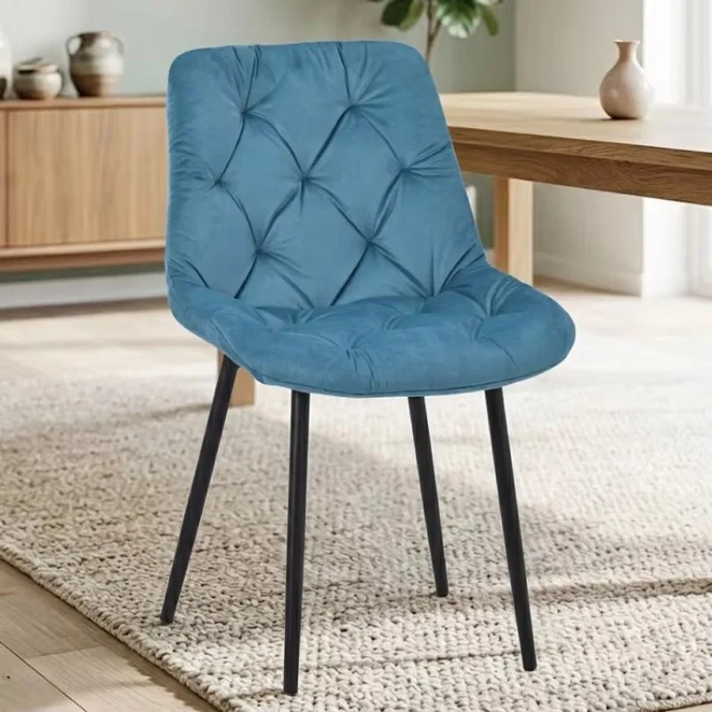 卸売低価格-エレガントな北欧モダン-ミニマリストデザイナー-タフテッド-快適な高級ベルベット-ダイニングチェア