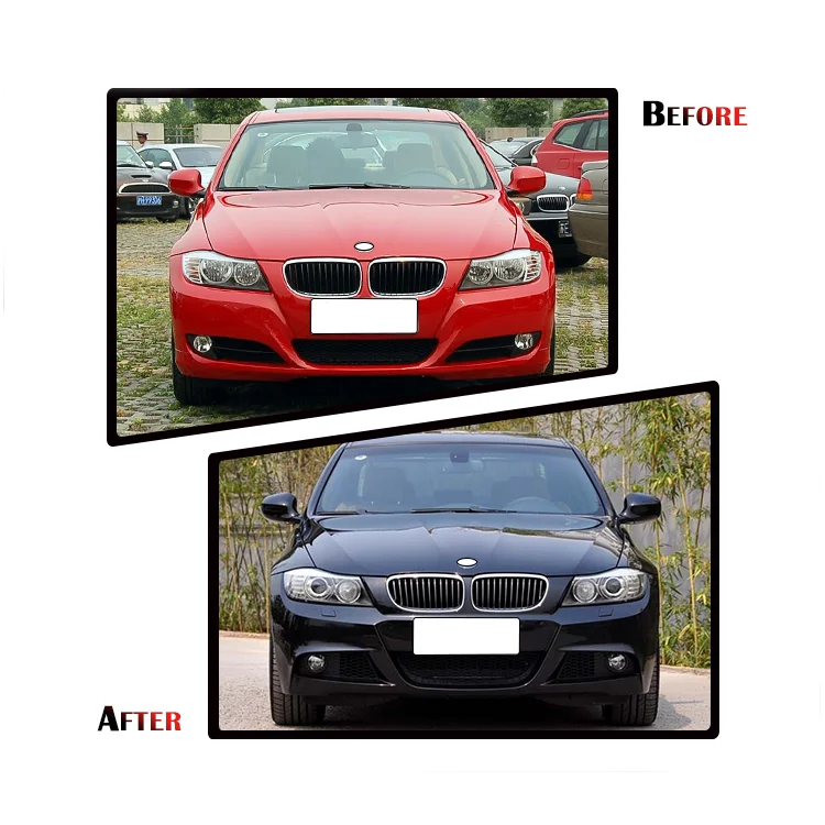 Body Kit for BMW 3 Series E90 Update to MT M-Tech Style Front + Rear Bumper assembly Side Skirts 2009-2012