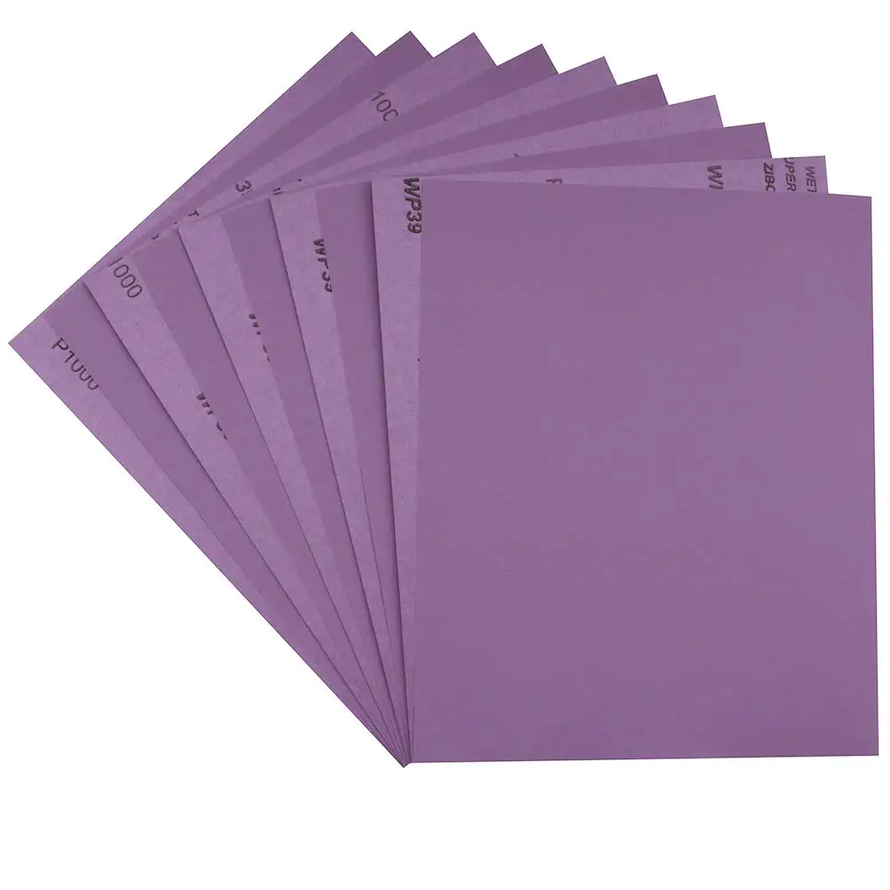 

1000 Grit Sandpaper Sheets, Wet Dry for Wood Furniture Finishing, Metal Grinding, Automotive Polishing, 9x11 Inch, 10-Pack