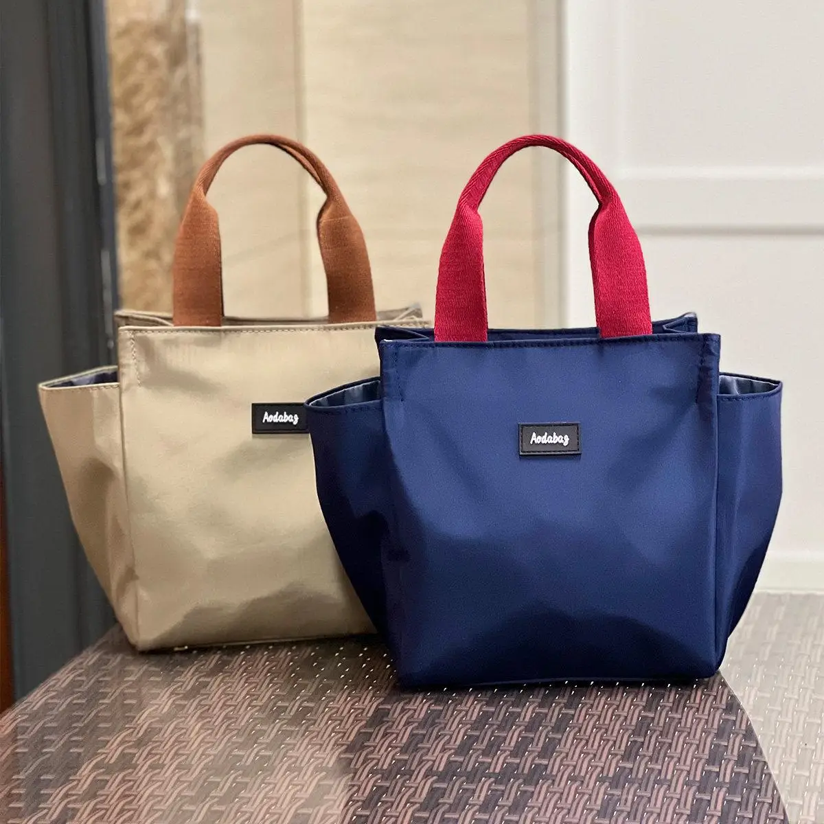 Bolsa de Almoço Portátil , Design Simples, Tamanho Pequeno para Trabalho, Bolsa Bento Elegante e Fashion, Organizador de ...