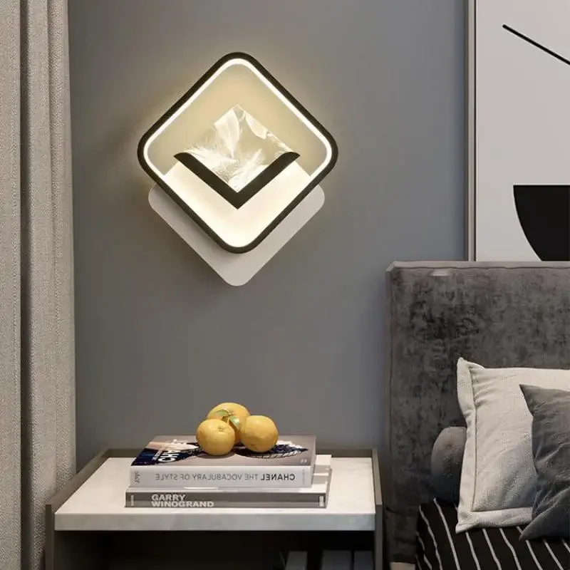 Simple Modern Nordic Creative LED Wall Light Bedroom Bedside Entrance Lighting Hall Sofa Corridor Stairs Hotel Home Decorations