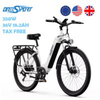 ONESPORT OT05Electric Bike 27.5*2.25 inch Tires 250W Electric City E-Bike 36V 18.2AH Battery 24.9 km/h , LCD Display
