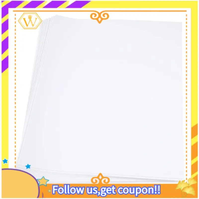 Latest-Premium Printable Waterproof Vinyl Sticker Paper For Inkjet And Printer 210X280mm 30 Sheets Matte White Decal Paper