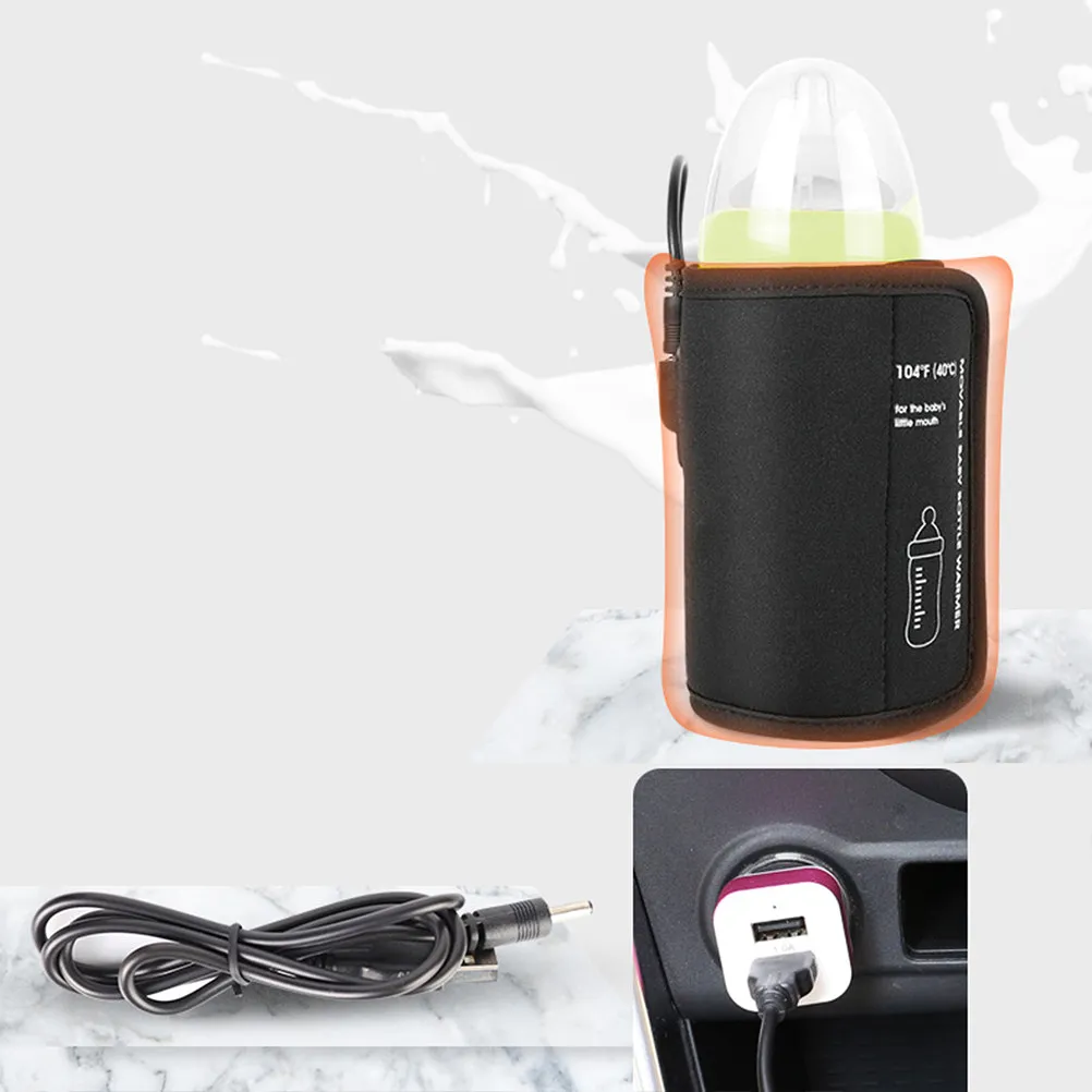 

Портативный мини-подогреватель для детских бутылочек 5В, линейный нагреватель для путешествий, регулируемый диаметр, подогрев молока, сока, кофе